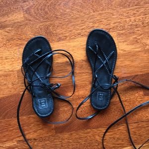 Gladiator Black Sandals